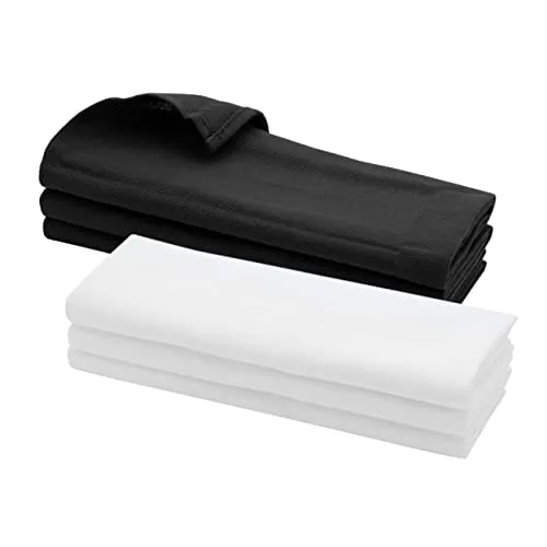 Daloual 6X Geschirrtuch aus 100% Baumwolle schwarz Weiss/Küchentuch/Putztuch Küchentuch