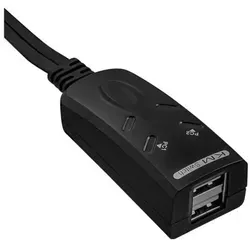 INLINE USB KM-Umschalter für 2 PCs - Sonstige Komponenten mit neuester Border Switch- und TTU-Technologie für nahtlosen Wechsel zwischen Tastatur und Maus auf zwei PCs.
