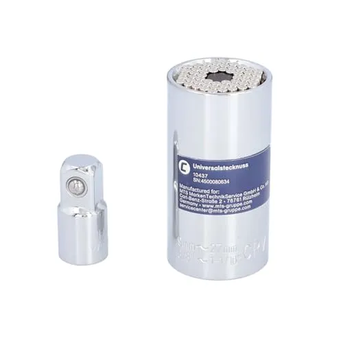 cartrend 10437 Universal Stecknuss Multi-Steckschlüssel-Einsatz Steckschlüssel Nuss 12, 7 mm (1/2 Zoll), SW 44466 mm Aus Chrom-Vanadium