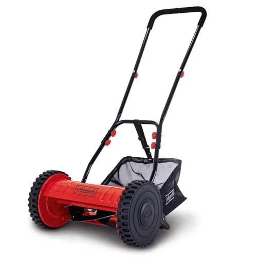 Scheppach Spindelmäher SPM300 - Emissionsfreier Handrasenmäher für 150qm - Sichelmäher für bis zu 150 m² Rasenfläche mit 30 cm Schnittbreite. Emissionsfrei, geräuscharm und mit ergonomischem Komforthandgriff für müheloses Mähen.