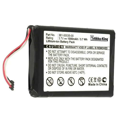 Akku-King Akku für Garmin Nüvi 2300 2340LT 2350LT 2360 2370 361-00035-00 Accu