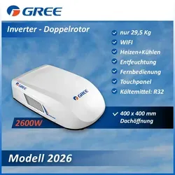 GREE 2600W GoCool Plus Doppelrotor Inverter Dachklimaanlage für Wohnmobil