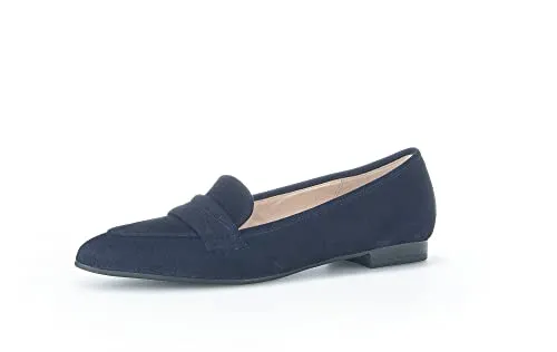 Gabor Damen Klassische Ballerinas - Damen-Ballerinas aus hochwertigem Rauleder mit komfortablem Blockabsatz (2 cm) für eleganten Auftritt – ideal für Ausgeh- und Abendveranstaltungen.