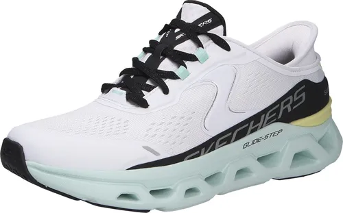 Skechers Damen Slip-Ins Glide Step Altus - Komfortable Sneakers in Weiß Multicolor - Sneaker für Damen mit 4.7 cm Absatzhöhe, ideal für den Alltag und Berufskleidung. Bequem und stylisch mit atmungsaktivem Textilfutter.