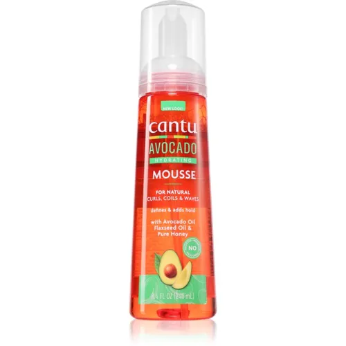 CANTU Avocado Styling Mousse Stylinggel für welliges und lockiges Haar 248 ml