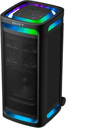 SONY ULT TOWER 9 AC Bluetooth-Party-Lautsprecher - Partyboxen mit 360°-Party-Sound, tiefem Bass und synchronisierten Lichteffekten für die perfekte Partystimmung. Tragbar und mit App-Steuerung für ultimativen Komfort.