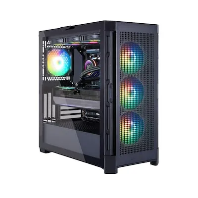 Cougar DUOFACE PRO BK 7953 Gaming-PC mit AMD Ryzen 5 9600X - Leistungsstarker Gaming-PC mit AMD Ryzen 5 9600X und RX 9070 für flüssiges Gaming. Mit 32 GB RAM und schneller 1 TB SSD bietet er optimale Performance und effiziente Kühlung durch Wasserkühlung.