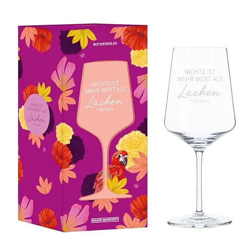 Weinglas Rotwein Genuss & Design Frida Kahlo