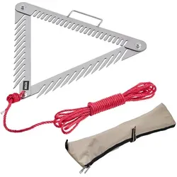 VEVOR Teichrechen 3-seitig aus Edelstahl mit Griff