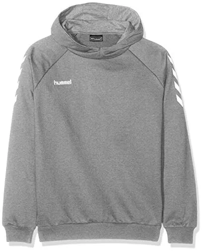 hummel Kinder Kapuzenpullover HMLGO KIDS COTTON HOODIE - Funktionsjacken, komfortabler Hoodie aus weichem Baumwollmaterial mit hohem Kragen und Kordelzug, ideal für Sport und Freizeit.