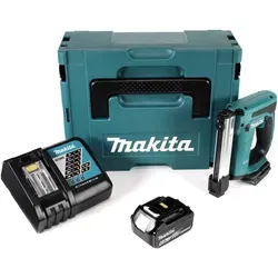 Makita DST 221 RG1J Akku Tacker mit 6 Ah Akku - Kabelloser Tacker für präzises Arbeiten, inklusive 1x 6 Ah Akku und Lader im praktischen Makpac, ideal für Handwerker und DIY-Projekte.