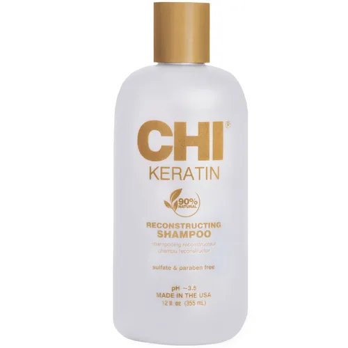 CHI Keratin Shampoo 355ml - Nährendes Shampoo für geschädigtes Haar - Kategorie: Shampoos. Dieses nährende Shampoo hilft effektiv beim Wiederaufbau von strapaziertem Haar und sorgt für gesunde Strahlkraft.