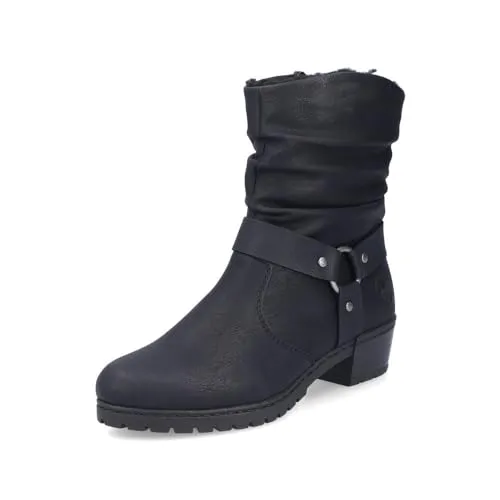 Rieker Damen Klassische Stiefeletten Y1760 in schwarz von Rieker