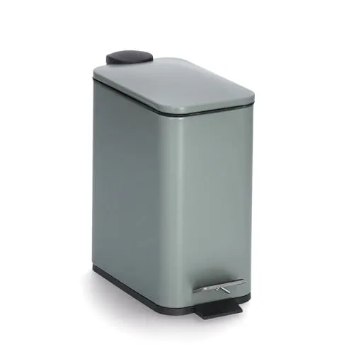 Zeller Treteimer mit Soft Close, 5 Liter – Salbei