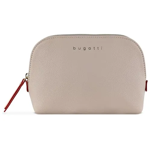 bugatti Kosmetiktasche Ella beige - Stylische Kosmetiktasche in elegantem Beige, perfekt für Reisen und den täglichen Gebrauch.