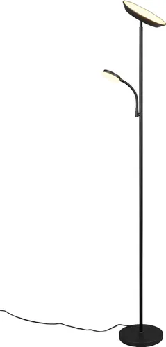 Trio LED Stehleuchte Specter 17 + 4,5 W schwarz matt - Deckenlampen & Kronleuchter, elegante Stehleuchte mit dimmbarem Licht und modernem Design für stilvolle Wohnräume.