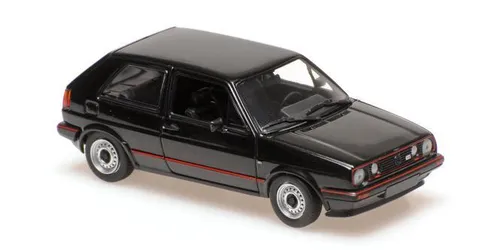 1:43 Minichamps VW Golf 2 GTI 1985 black-metallic - Detailgetreues Modellauto im Maßstab 1:43, ideal für Sammler und VW-Fans, mit hochwertiger Verarbeitung und nostalgischem Charme.