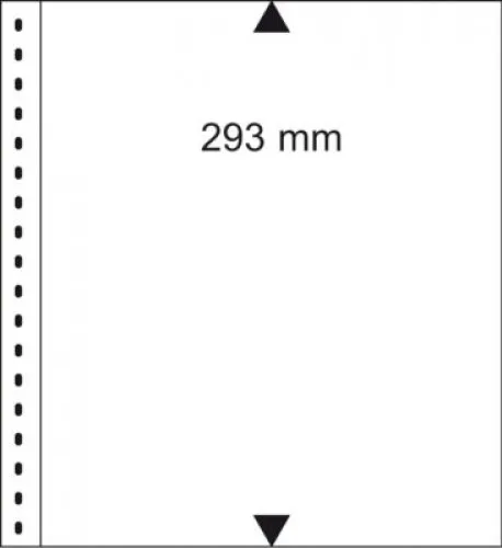 Lindner Einsteckblätter Omnia weiß 1 Streifen 09P (10er Packung) Neu