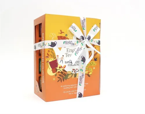 English Tea Shop Geschenkset Super Goodness Pyramide 24 g - 12 Stück Bio ETS12, 12 Stück