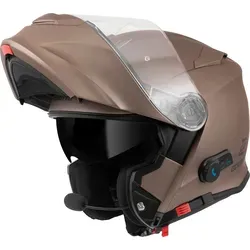 Bogotto H271 BT Bluetooth Klapphelm - Motorradhelm mit integriertem Bluetooth-System für Anrufe, Musik und GPS-Ansagen. Komfortabel und sicher mit klarem Visier und optimiertem Belüftungssystem.
