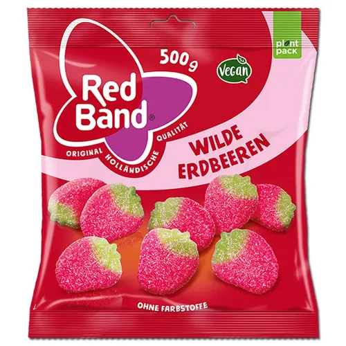  Red Band Wilde Erdbeeren, Fruchtgummi, 500g Beutel 5,74€/1kg