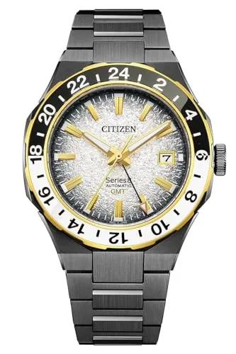 Citizen NB6035-55H Series 8 GMT Automatik Uhr - Sportliche Herren-Armbanduhr mit Automatikwerk, 100 m wasserdicht und Saphirglas. Ideal für aktive Männer, die Stil und Funktionalität schätzen.