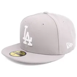 New Era 59Fiftys Cap - LA Dodgers - Grau-Weiß 7 3/8 - Caps & Hüte, stylische Baseball Cap aus 100% Baumwolle für einen bequemen Sitz und perfekten Look.