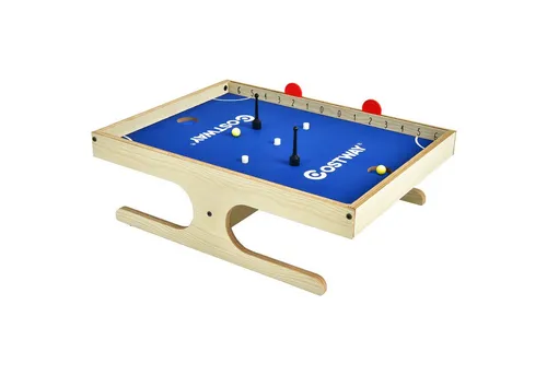 Mini Spieltisch Holz für 2 Spieler Spieltisch Mini inkl. 2 Bälle