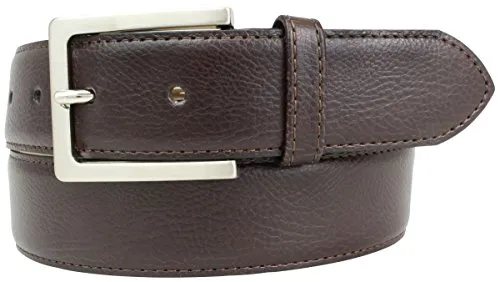 Anzuggürtel 3,5cm mit eleganter Oberfläche | Business-Gürtel für Herren in Schwarz und Braun | Ledergürtel 35mm | Braun 100cm