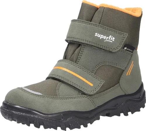 Superfit Baby Jungen - HUSKY1 Boot in Grün/Orange, Größe 21 - Wanderschuhe mit GORE-TEX Membrane: wasserdicht und atmungsaktiv, herausnehmbare Einlegesohle und kuscheligem Warmfutter für höchsten Komfort.