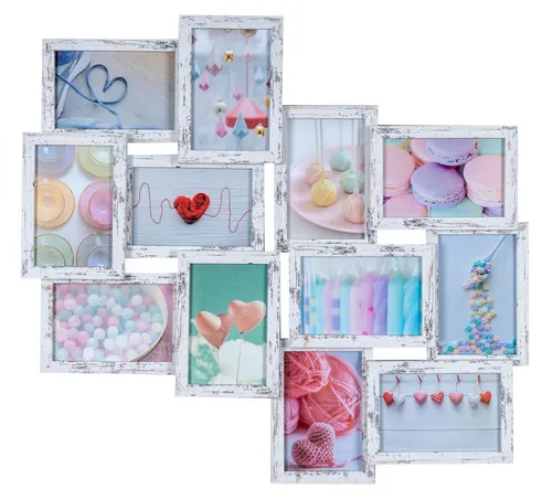 Levandeo® Bilderrahmen Collage 58x55cm von Levandeo
