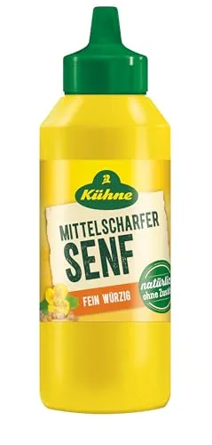 Kühne Senf mittelscharf, extra cremig & würzig, 250 ml von Kühne