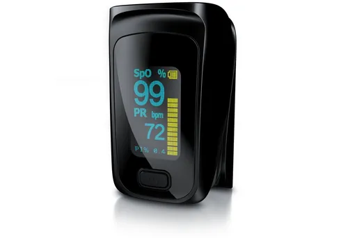 Medicinalis Pulsoximeter, SpO2 Finger Pulsmesser, Fingerpulsoximeter, Puls & Sauerstoffsättigung