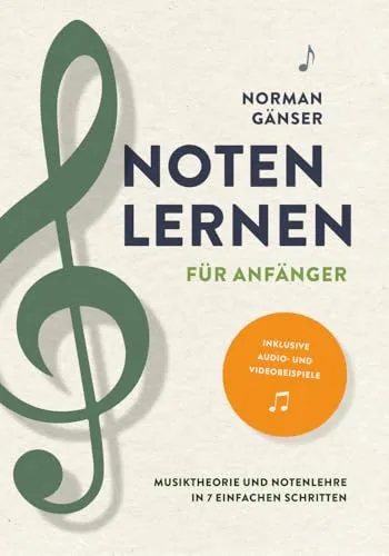 Noten lernen für Anfänger – Musiktheorie in 7 einfachen Schritten - Blasinstrumente: Lerne Noten und Musiktheorie mit Audio- und Videobeispielen für einen schnellen Einstieg in die Musik.