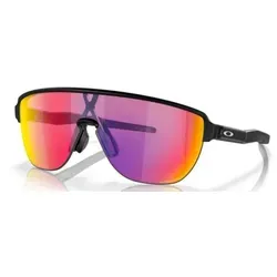 Oakley Corridor Matte Black / Prizm Road - Sportbrillen mit halbrandlosem Design, ideal für aktive und lässige Looks. Unobtainium-Nasenpads bieten rutschfesten Halt, während Prizm-Gläser für bessere Farbwahrnehmung sorgen.