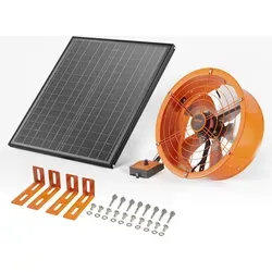 VEVOR Solar Abführung Ventilator Φ400x150mm mit Thermostat von Vevor