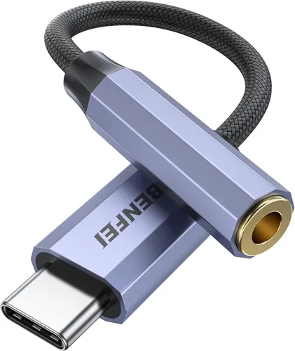 BENFEI Kabeladapter USB C auf 3.5mm Audio Adapter Kabel mit DAC