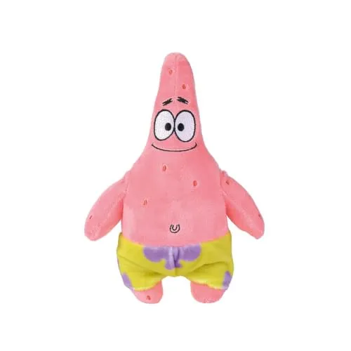 Simba Plüschtier Patrick, 20 cm, Spongebob, weiches und angenehmes Material, Füllung 100% recycelt, offizielles Lizenzprodukt, geeignet für alle Altersgruppen (109491002PAT)