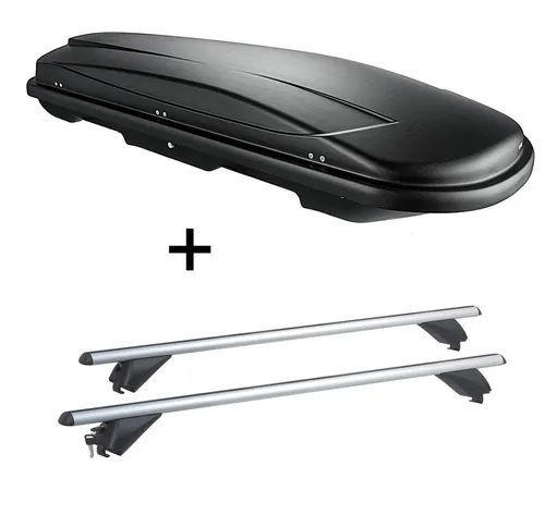 VDP Dachbox VDPJUXT400 für Volkswagen Passat SW - Gepäckträger mit 400L Volumen, abschließbar und perfekt für den Volkswagen Passat Kombi ab 2015, ideal für Reisen und zusätzlichen Stauraum.