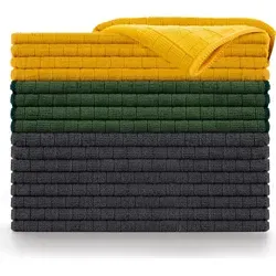 Blumtal Mikrofasertücher Auto 16er Set - 30x40cm, fusselfrei & lackschonend - Wiederverwendbare Reinigungstücher für eine streifenfreie Autopflege: Hochwertige 355 GSM Mikrofasertücher sorgen für effizientes Trocknen und Polieren ohne Fusseln.