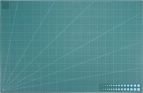 Schneidematte Selbstheilend 90 x 60 cm - Ideal für Hobby und Profis - Werkzeugzubehör mit selbstheilender Eigenschaft, exakten Markierungen und beidseitiger Nutzung für präzise Schnitte in Papier und Stoff.