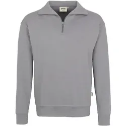 HAKRO Zip-Sweatshirt Premium 451, titan, Größe 2XL - Herren-Sweatshirts in titan, 2XL – Klassischer Troyer mit hochwertigem YKK® Reißverschluss und pflegeleichter Baumwoll-Polyester-Mischung für höchsten Tragekomfort.