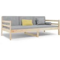 vidaXL Tagesbett Sofa Gästebett 90x190cm - Vielseitiges Bett aus massivem Kiefernholz, ideal als Sofa oder Schlafplatz für Gäste, mit stabilen Bettgittern und Lattenrost für optimale Luftzirkulation.