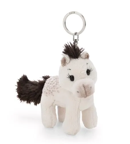 NICI Schlüsselanhänger Pferd Mony K. Pony 10cm - weiß - Treuer-Begleiter für Rucksack oder Tasche, Schlüsselhalter für klein und Groß | 62231