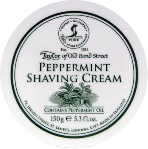 Taylor of Old Bond Street Peppermint Shaving Cream Bowl 150 g Rasiercreme