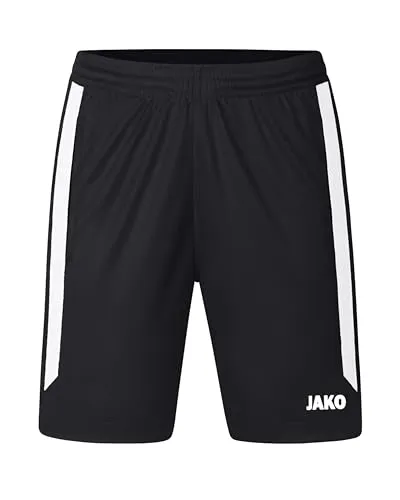 JAKO Trainingshose Short Power Damen - Kurze Sporthose mit elastischem Bund und Kordelzug für perfekten Halt. Die Keep Dry Funktion sorgt für schnellen Feuchtigkeitstransport und die tiefen Seitentaschen sind ideal für Tennisbälle. Hergestellt aus 100% recyceltem Polyester.