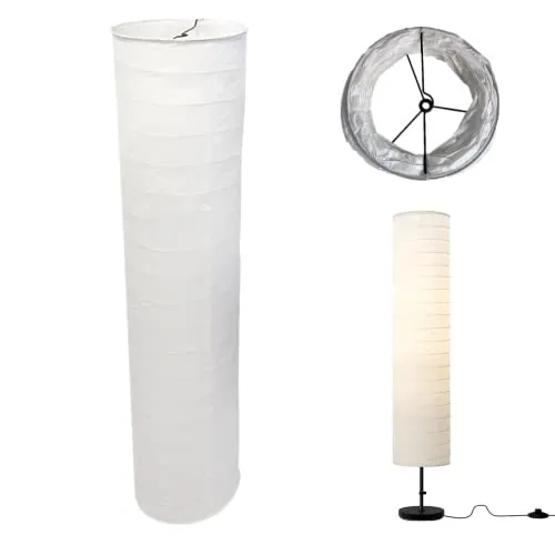 bangminda Papier Stehlampe - Eleganter Lampenschirm aus handgefertigtem Papier für eine warme Atmosphäre, ideal als Ersatzschirm für Ihr Zuhause oder Hotelzimmer.