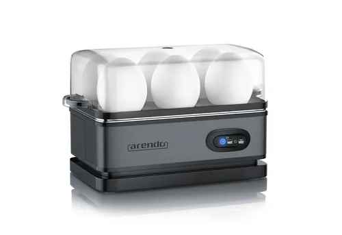 Arendo Eierkocher 6-fach aus Edelstahl in schwarz von Arendo