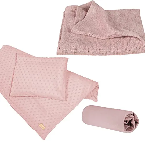 Roba Geschenkset Schlafen klein - Bettdecken für Babys, bestehend aus hochwertiger Organic Bio-Bettwäsche in modernem Design, GOTS und OEKO-TEX 100 zertifiziert - ideal für einen gesunden Schlaf.