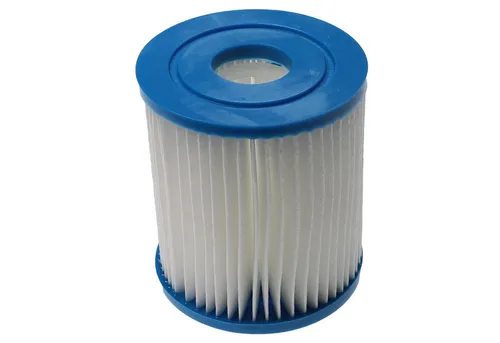 vhbw Filterkartusche kompatibel mit Bestway Flowclear 58381 (1,249 l/h) Swimmingpool, Filterpumpe - Wasserfilter Blau Weiß